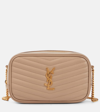 Saint Laurent Quilted Lou Camera Bag In Beige