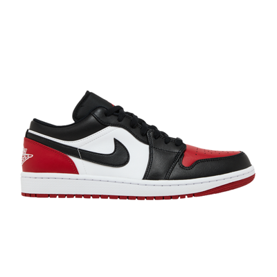 Pre-owned Air Jordan 1 Low 'bred Toe 2.0' In Red