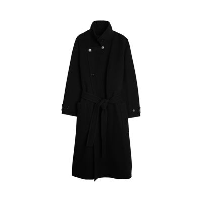 Pre-owned Lemaire Wrap Coat 'black'