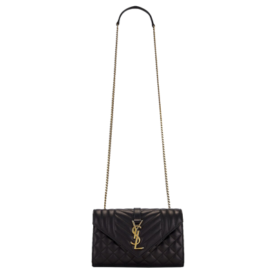 Pre-owned Saint Laurent Envelope Chain Bag 'black'