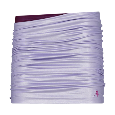 Pre-owned Attico The  Mini Skirt 'lavander' In Purple