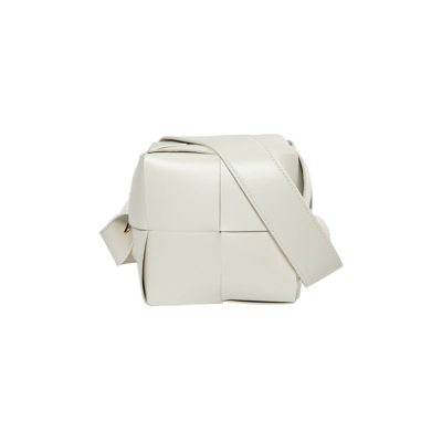 Pre-owned Bottega Veneta Mini Cube Bag 'chalk' In White