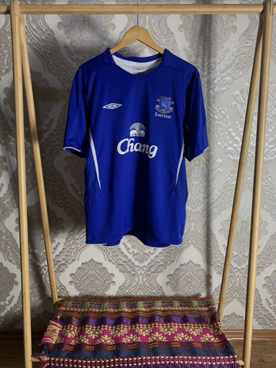 Pre-owned Soccer Jersey X Umbro Vintage Umbro Everton Soccer Jersey Y2k Drill Retro 90's In Blue