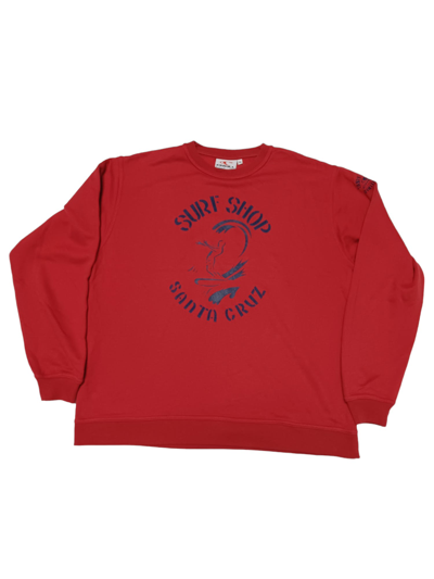 Pre-owned Oneill X Surf Style Surf Shop Oneill Vintage Made In Eu Oversize Sweatshirt In Red