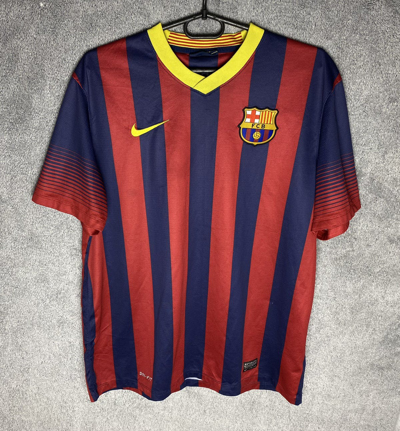 Pre-owned F C Barcelona X Nike Blokecore Nike Barcelona Jersey In Blue/red
