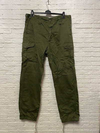 Pre-owned Vintage American Work Cargo Pants In Dark Green