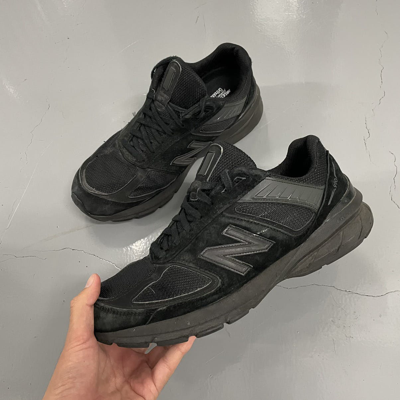 Pre-owned New Balance X Vintage New Balance 990v5 Triple Black Size 11.5 Essential Sneaker