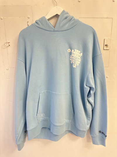 Pre-owned Chrome Hearts Ch Miami Exclusive Love You Hoodie In Blue