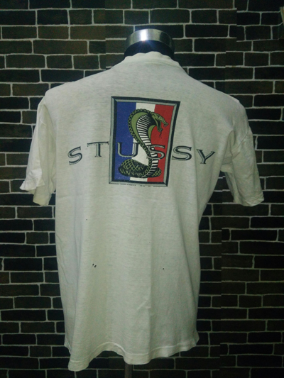 Pre-owned Stussy Vintage  Shelby Cobra T Shirt In White