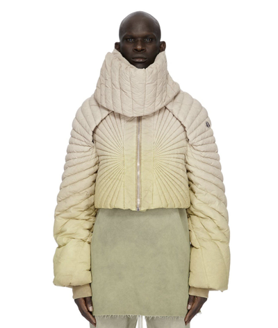 Pre-owned Moncler X Rick Owens Moncler Gradient-pattern Shell-down Jacket In Acid