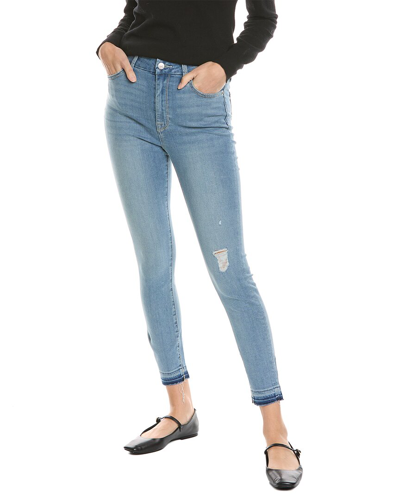 7 For All Mankind Aloe High-waist Super Ankle Skinny Jean In Blue