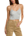 The Range Blended Knit Corset Tank In Wolf