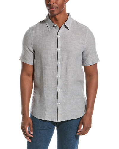 Onia Jack Air Linen-blend Shirt In Grey