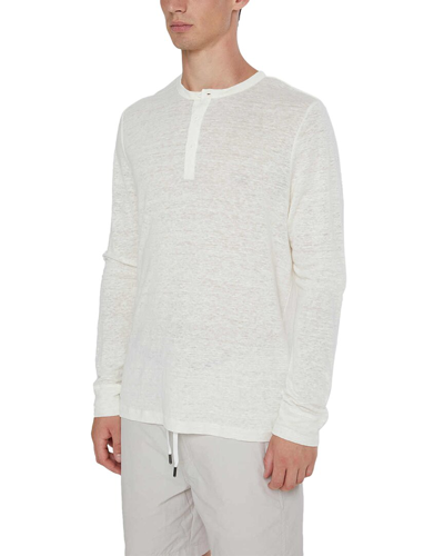 Onia Long Sleeve Henley In White