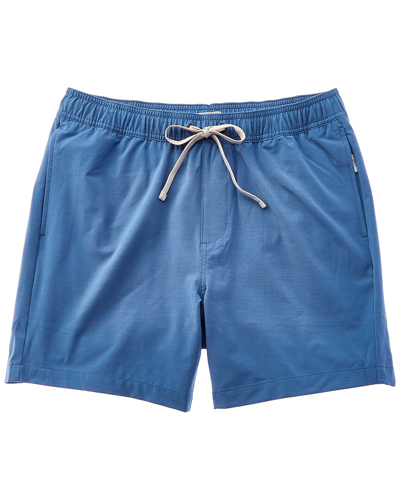 Onia Heathered French Terry Pull-on Short In Blue