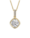 Genevive 14k Plated Cz Pendant
