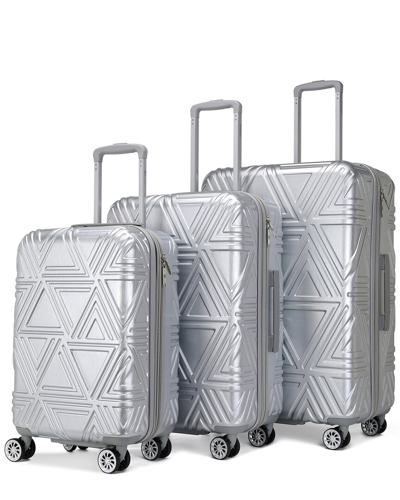 Badgley Mischka Contour 3pc Expandable Spinner In Silver