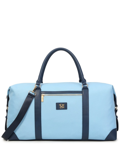 Badgley Mischka Barbara Xl Canvas Weekender Tote In Blue