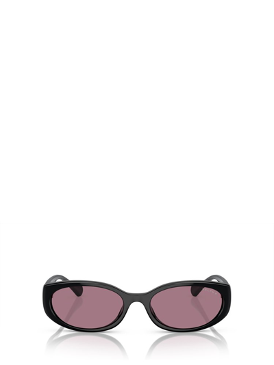 Ralph Lauren Eyewear Oval Frame Sunglasses In Black