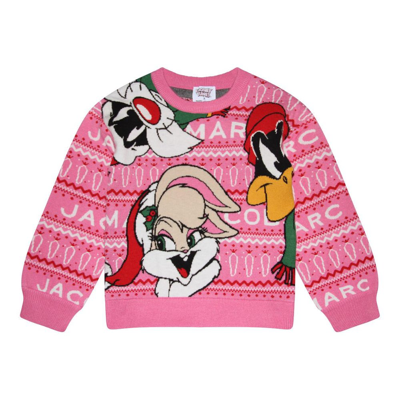 The Marc Jacobs Kids X Looney Tunes Intarsia In Pink