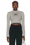 YEAR OF OURS SKI BELL SLEEVE CROP SWEATER