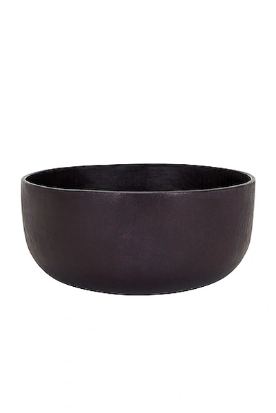 Hunting Season Molded Leather Bowl In Black