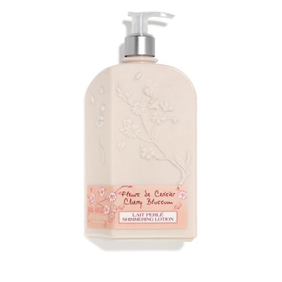 L'occitane Cherry Blossom Shimmering Lotion 500ml 16.9 Fl oz In White