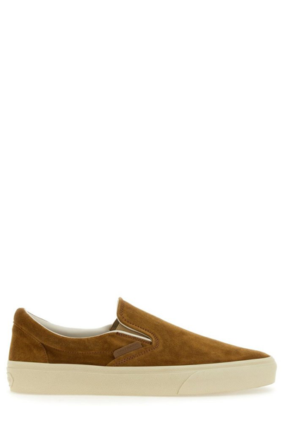 Tom Ford Slip-on Sneaker In Brown