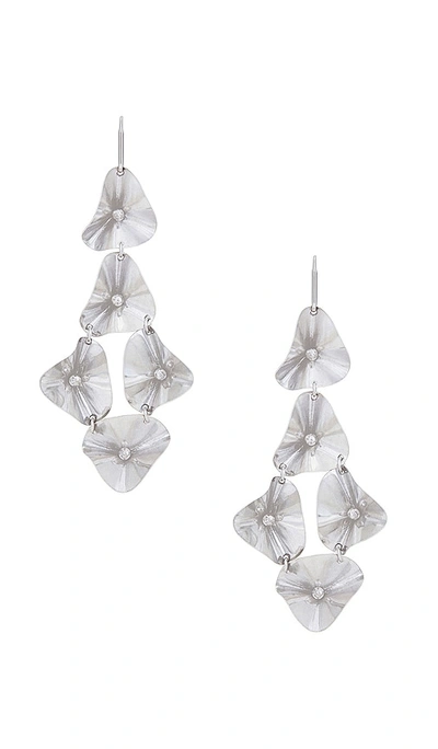 Isabel Marant Flower Earrings In Silver