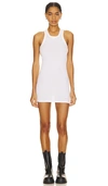Alexander Wang Racerback Tank In Ribbed Cotton In White