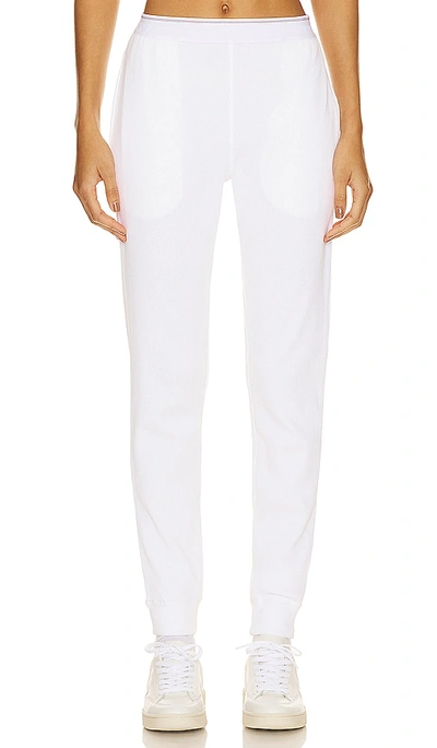 Alexander Wang Waffle Jogger Trouser In White