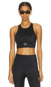 Adidas By Stella Mccartney Asmc True Purpose Crop Training Bra Top In Black