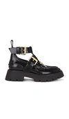 Alexander Wang Carter Box Calf Ankle Strap Boot In Black