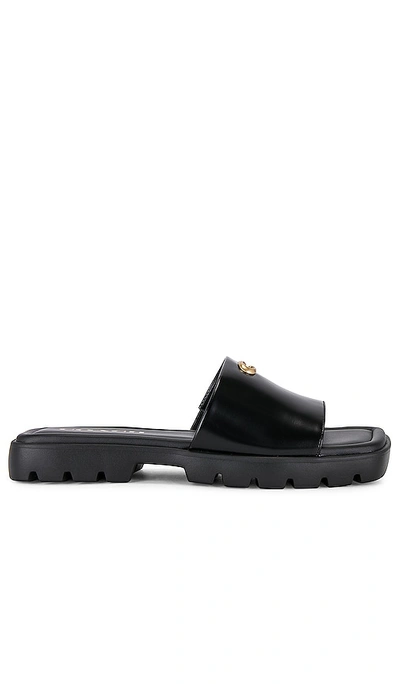 Coach Florence Sandal In Black