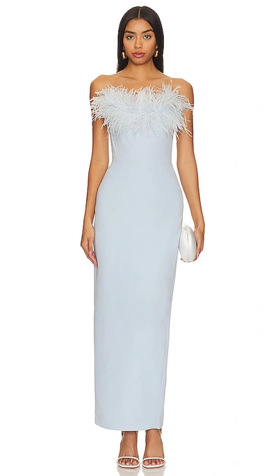 Sau Lee Iman Dress In Powder Blue