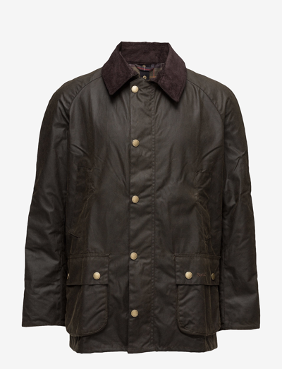 Pre-owned Barbour Ashby Wax Jacket Olive In Green