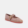 Coach Courtney Espadrille In Signature Canvas In Light Rose