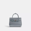 Coach Broome Carryall In Silver/grey Blue
