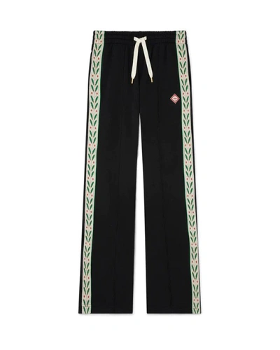 Casablanca Laurel Track Trousers In Black