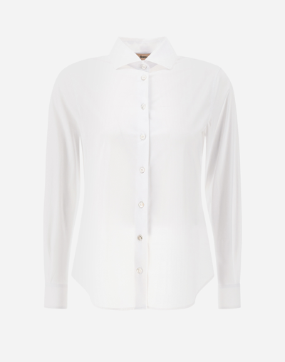 Herno Women's Spring Ultralight Scuba Shirt In White