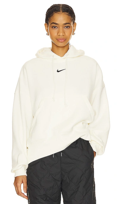 Nike Over-oversized Pullover Hoodie In Sail & Black