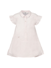 BABY DIOR BABY DIOR BEE EMBROIDERED STRIPED DRESS