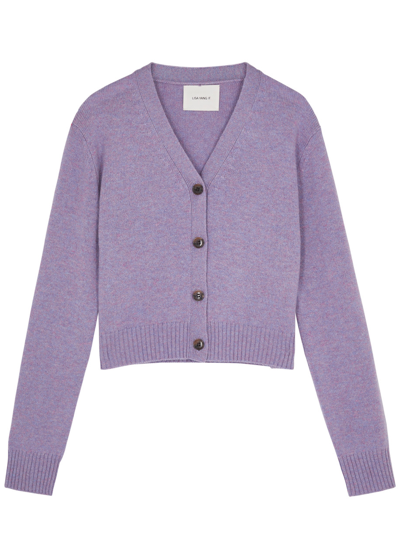 Lisa Yang Marion Cashmere Cardigan In Lilac