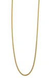 ARGENTO VIVO STERLING SILVER FLAT CABLE CHAIN NECKLACE
