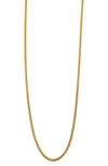 Argento Vivo Flat Cable Chain Necklace In Gold