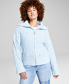 AND NOW THIS WOMEN'S SPREAD COLLAR ZIP-FRONT CARDIGAN SWEATER, CREATED FOR MACY'S
