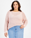 AND NOW THIS PLUS SIZE CROCHETED SWEATER