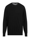 Hōsio Man Sweater Black Size Xxl Merino Wool