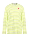 Comme Des Garçons Play Man T-shirt Light Green Size M Cotton