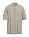 Grifoni Man Shirt Sand Size 44 Cotton In Beige